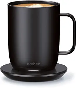 Ember Mug with charging plate in black